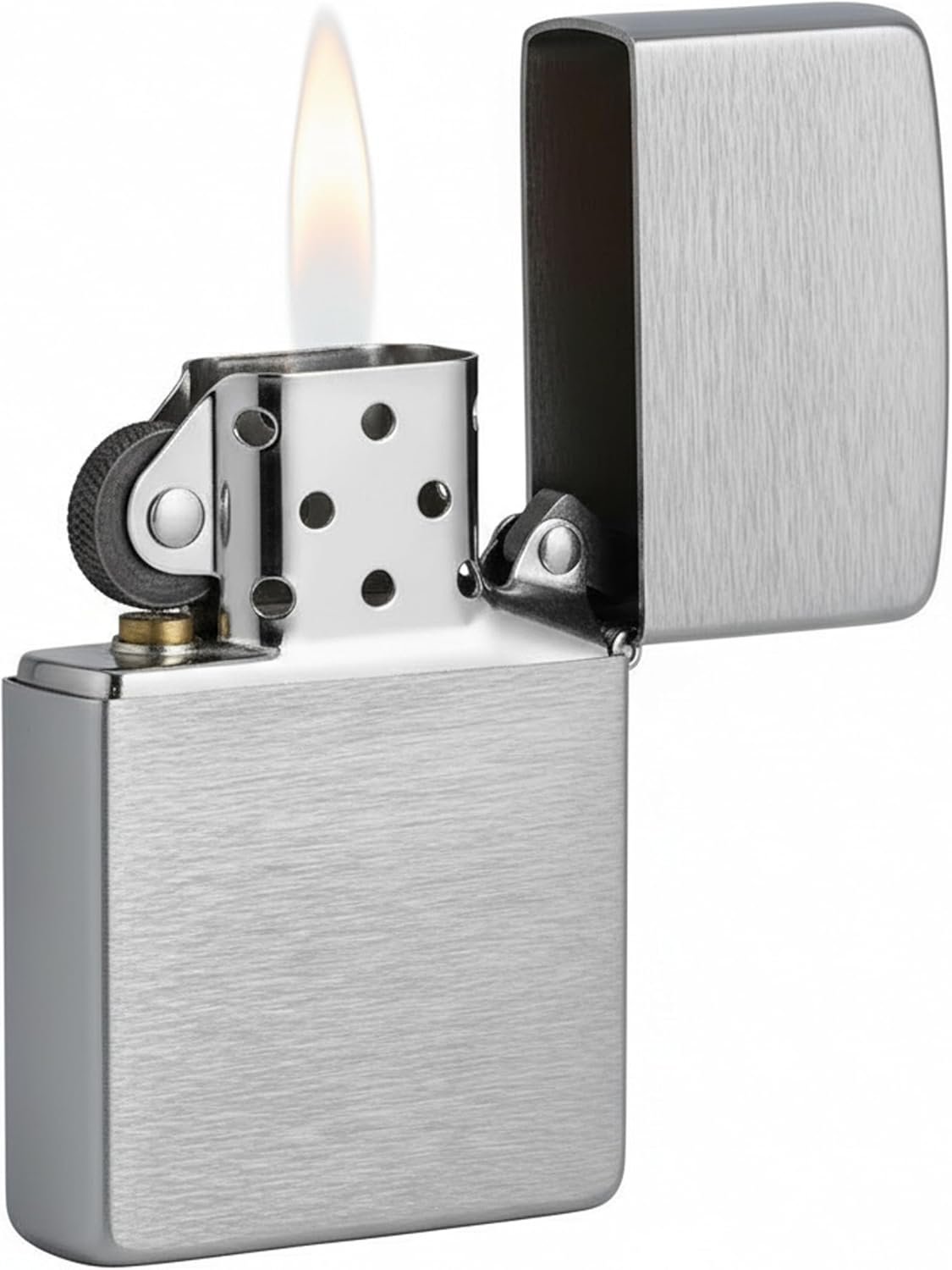 ZIPPO LIGHTER 200 REGULAR BRUSH FINISH CHROME